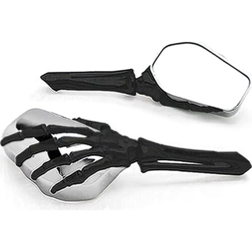Brand new Skeleton Skull Hand Motorcycle Mirrors For Suzuki Savage LS 650