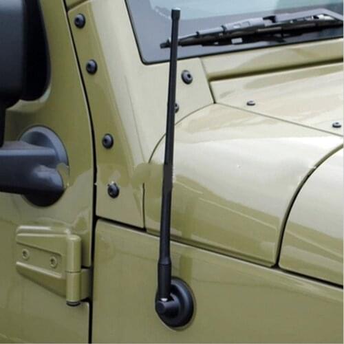 34cm/13.4'' Universal Car Antenna for Jeep Wrangler JK JKU JL 2007-2017 Automobile Radio Styling Accessories