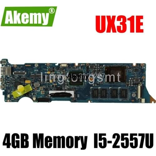 UX31E for ZenBook For for ASUS Laptop Motherboard UX31 UX31E I5-CPU 4G-RAM original mothebroard 100% test ok