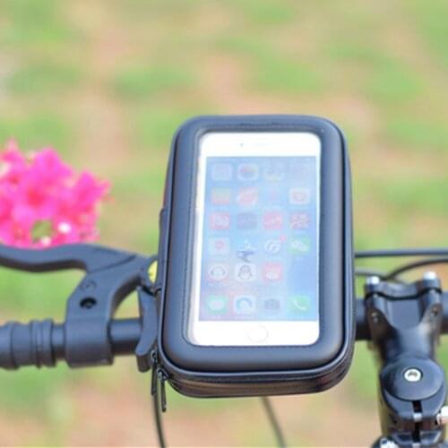 Waterproof Bicycle Motorcycle Handle Bar Bracket Holder Bag for iPhone Samsung Huawei Universal Mobile Phone Waterproof Bag