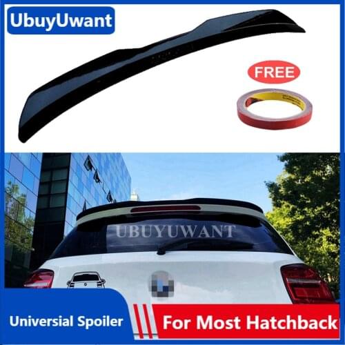 UBUYUWANT Rear Roof Spoiler For BMW F20 1 Series 2012-2020 ABS Car Tail Wing Universal Hatchback Spoiler For F15 X5 X1 E87 E84