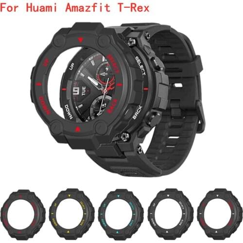 New PC Protector Cover Case For Xiaomi Amazfit T-rex Smartwatch Protective Shell Frame For Huami Amazfit Trex Pro Edge Bumper