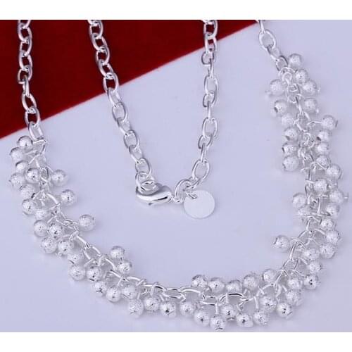 N210 Lucky Charm Silver Color Pendants For Women Sterling Necklace Women Accessories Fashion Light Purple Necklaces /dhia