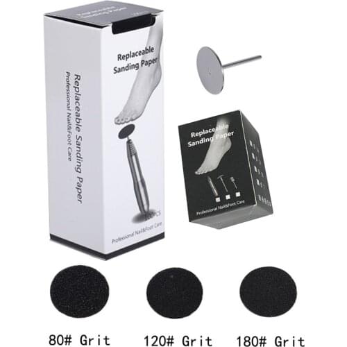 100pcs /Box Replace Sanding Paper for Electric Feet Callus Remover Tools 1 Pcs Discs Pads Pedicure Foot Rasp Files