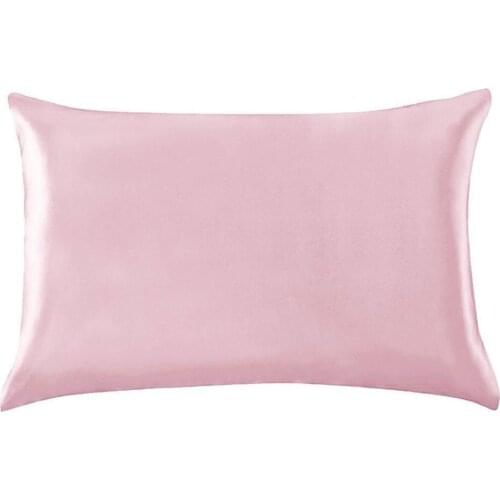 100% Queen Standard Satin Silk Soft Mulberry Plain Pillowcase Cover Chair Seat Square Pillow Cover Home