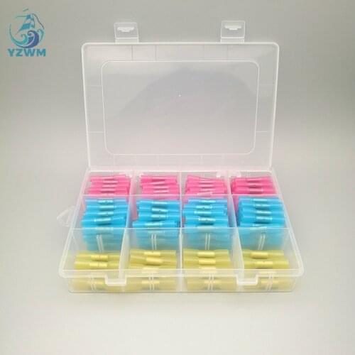 200pcs heat shrinkable intermediate terminal connector terminal box waterproof