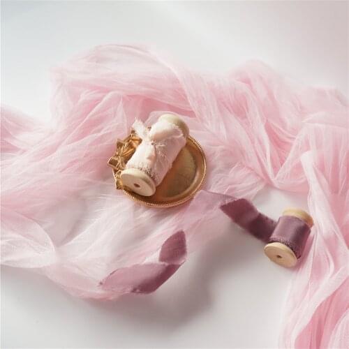 3mts/pc Photo Backdrop Plicated Fabric Gauze Kerchief Wedding Birthday Party Birthday Photo Backdrop Photocall Photo Studio