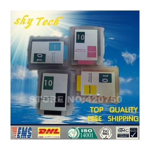 4PK Empty Refillable cartridge suit for hp10, suit for hp2000 hp2500 hp2800 series printer , with ARC Chips