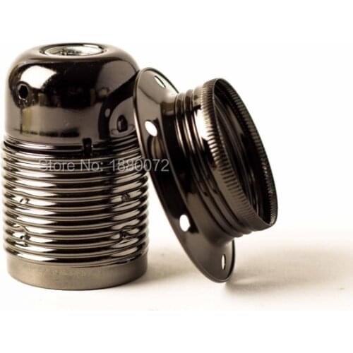 6pcs/lot Edison e27 metal iron lamp holder pendant light lamp socket lamp base