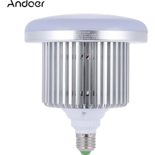Andoer Photo Studio Bulb Photography 5500K 135W 132 Beads LED Video Light Corn Lamp Light Bulb Daylight E27 Socket