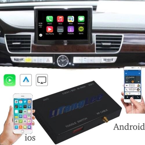 Car Camera Carplay Decoder Adapter Mirror Link Display Android Auto Play 360 BirdView For Audi A8 D4 4H MMI 3G 2G