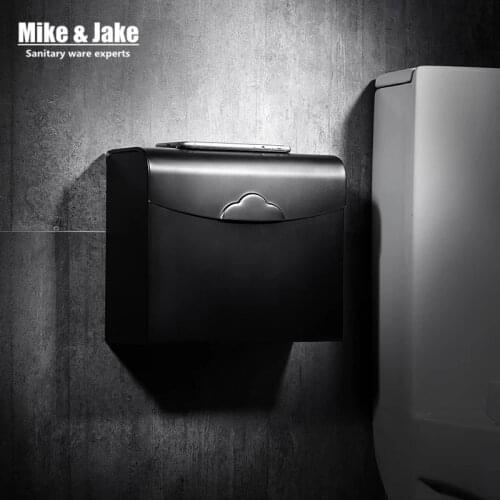 Black orb paper box bathroom paper rack holder black brass paper shelf holder tissue box bathroom hardware accessories SY8816