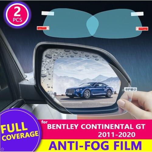For Bentley Continental GT 2011-2020 Full Cover Rearview Mirror Film HD Anti-Fog Rainproof Auto Mirror Sticker Car Accessories