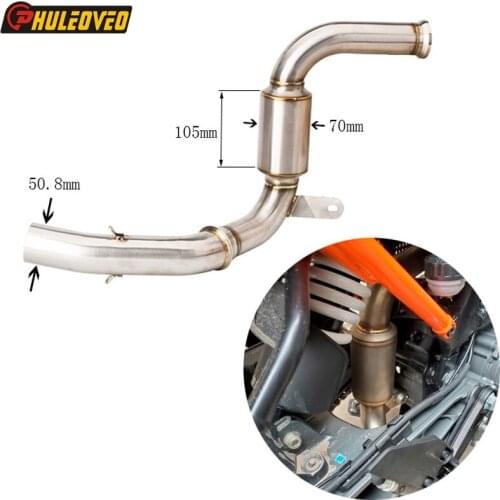 For KTM Duke 125 Duke 250 Duke 390 Duke RC 390 2017-2019 Exhaust Link Pipe Middle Connect Pipe for Duke 390 Motorcycle Exhaust