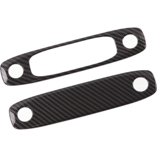 For Tesla Model Y 2021 Car Front and Rear Reading Lights Frame ABS Carbon Fiber Sticker Interior Decorative