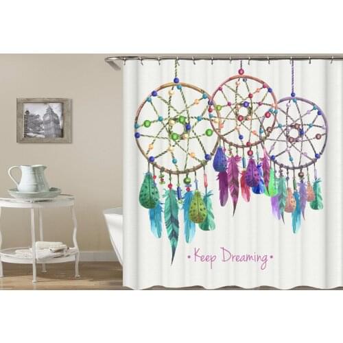 Eiffel Tower Modern Simple Nordic Wind Shower Curtain Bathroom Bathroom Partition Waterproof and Mildew Proof Home Decoration