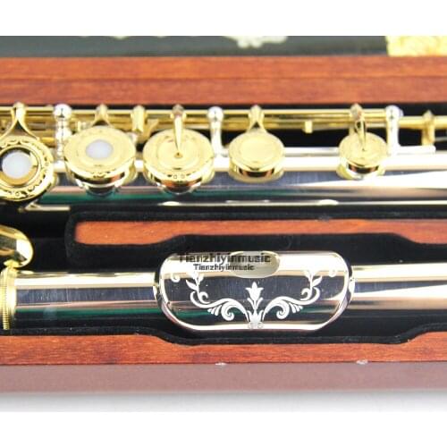 Brand New Cupronickel Flute 16 Close Hole Silver Plated with Case Flute