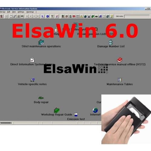 2020 Hot Auto Repair Software ElsaWin 6.0 work for V-W 5.3 For Audi Auto Repair Software Elsa Win 6.0 in 80gb hdd Free Shipping