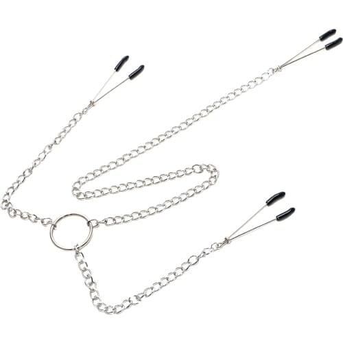 IKOKY Breast Clips Nipple Stimulator SM Products Sex Toys for Women Nipple Clamps With Chain Adult Games Erotic Toys Papilla