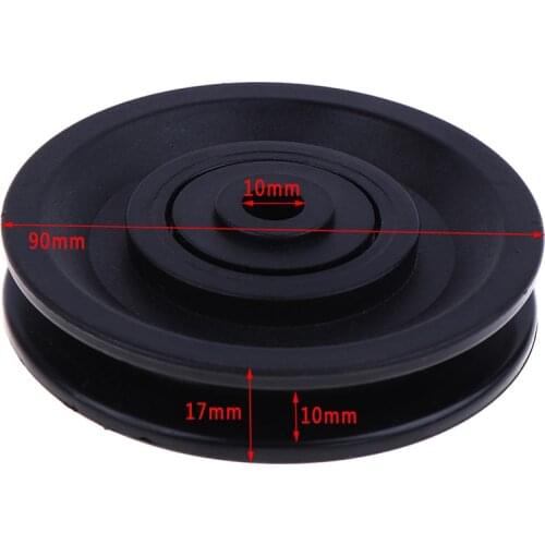 90mm Wearproof Nylon Bearing Pulley Wheel Cable Gym Universal Fitness Equipment Part High Quality Bearing Pulley