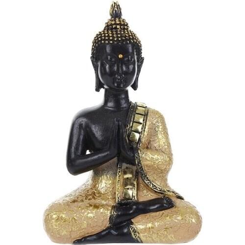 Exquisite Thai Buddha Statue Praying Sitting Meditating Figurine Sculpture Feng Shui Ornaments Crafts For Home Offfice Decor