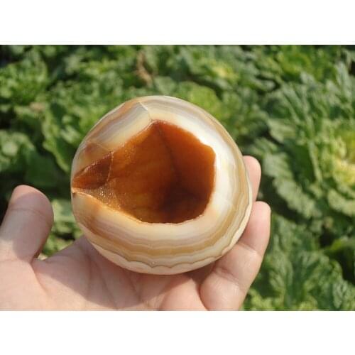 BEST! 280g Natural agate hole "pyramid" cluster "cornucopia" from Madagascar A1001