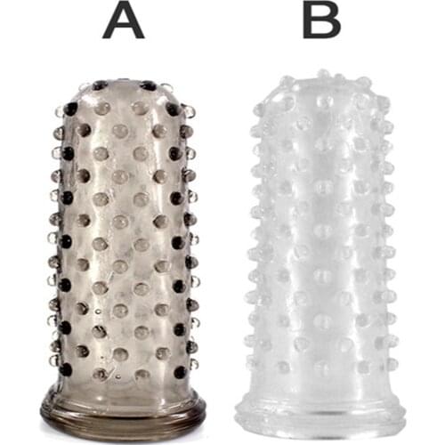Reusable Silicon Condom With Spike Dotted Penis Sleeve For Men Dildo Sheath Condoms Extender Sleeve Penis Cock Cover Sex Toys