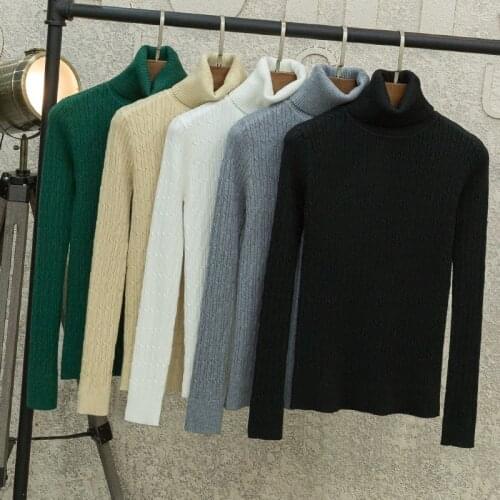 2021 korean style long sleeve top sweaters for women fashion tops clothing sweaters black turtleneck pullovers knitted blouses