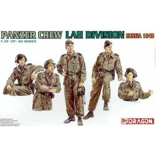 DRAGON 6214 1/35 Scale Panzer Crew LAH Division Russia 1943 Model Kit