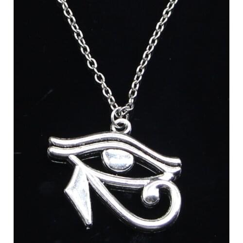 New Fashion Necklace 33x27mm ancient egypt eye of Horus Pendants Short Long Women Men Colar Gift Jewelry Choker