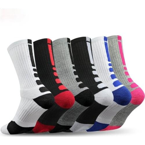 Professional Men Basketball Socks Mid-tube Cycling Socks Outdoor Breathable Sweat-absorbent Sports Running Socks Football Socks