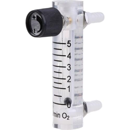 Multicolor Acrylic LZQ-3 Oxygen Air Gas Flowmeter with Control Valv-e for Oxygen Adjustable