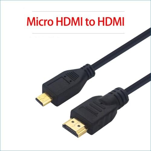 S ROBOT For Raspberry Pi 4 Micro HDMI to HDMI Cable Glod-Plated 3D Cable Adapter for HDTV Table Phone Raspberry Pi4 RPI174