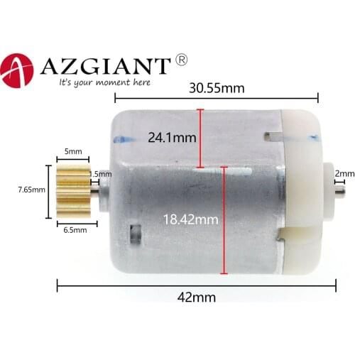 AZGIANT BD423X 12V 9 teeth 12V DC carbon brush motor car door lock motor for Cadillac CTS