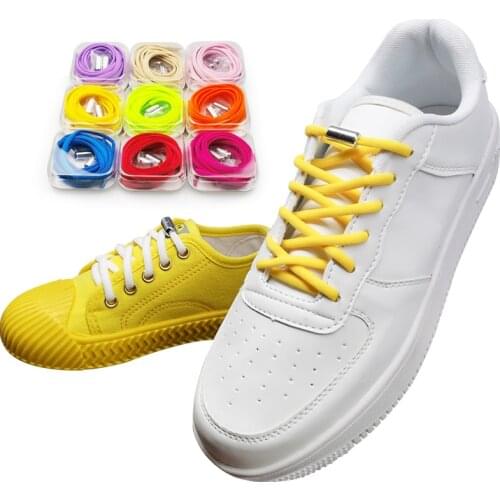 Boxed No tie Shoelaces Round Elastic Shoe Laces For Kids and Adult shoelaces for Dropshipping