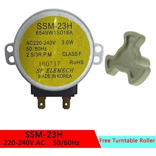 SSM-23H AC220-240V 50/60Hz Micro Turntable Synchronous Tray Motor Microwave Oven Accessories Spares Parts Core Coupling Clutch