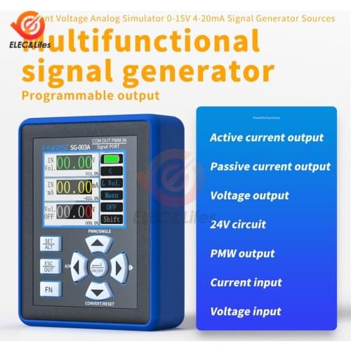 SG-003A 0-20mA Voltage Current Signal Generator Simulator Calibrator PWM Analogs Output Source Process Calibrator Programmable