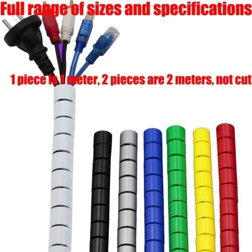 Tube type 8mm-42 mm 1 meter cable winding tube, wire protector protection tube color wire harness motorcycle heat pipe sleeve