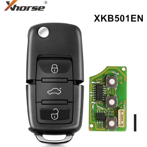 10pcs Xhorse XKB501EN Universal VVDI Wire Remote Key B5 Style 3 Buttons Board Mini Key Tool for V-W B5 Type VVDI Key Tools