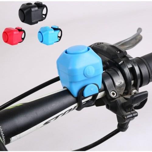 Bike Bells Electronic Loud Horn 130Db Warning Mountain Road Cycling Waterproof Handlebar Bell Safety Warning Silicone Alarm Ring