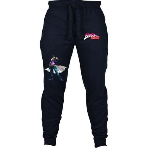 Japan anime JoJos Bizarre Adventure Pants Cosplay Sports Casual Trousers men women Casual Loose Sweatpants Drawstring Pants