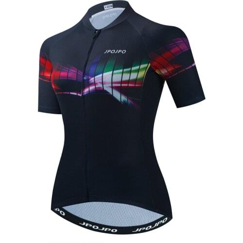 2021 Cycling Jersey Women Bike Mountain Road MTB Top Maillot Bicycle Shirt Short Sleeve Racing riding Jacket Flower Colorful