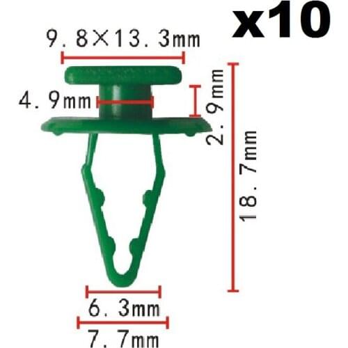 10x Nylon For Honda Dofeng Water-resisting buckle / clips