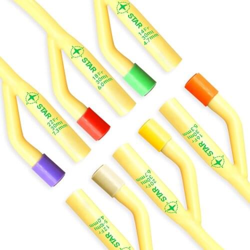 12 pcs sterile urethral catheter 12FR/14FR/16FR/18FR Urethral Dilator Stimulite Double Holes Plug