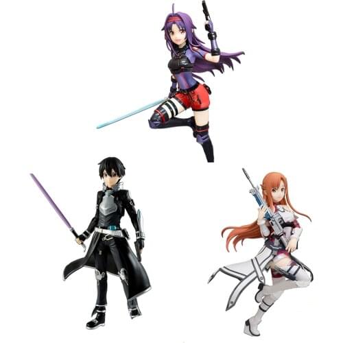 Japanese original anime figure Sword Art Online Kirigaya Kazuto/Yuuki Asuna/Konno Yuuki action figure collectible model toys