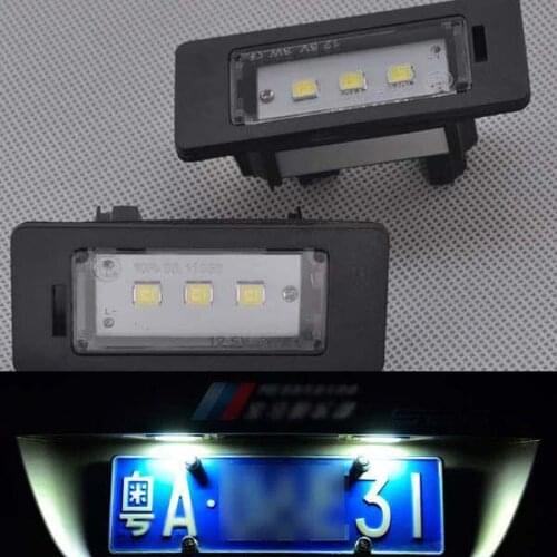 2x Error Free LED LICENSE PLATE LIGHT For BMW E70 X5 E39 E60 E90 F30 F35 F01 F10