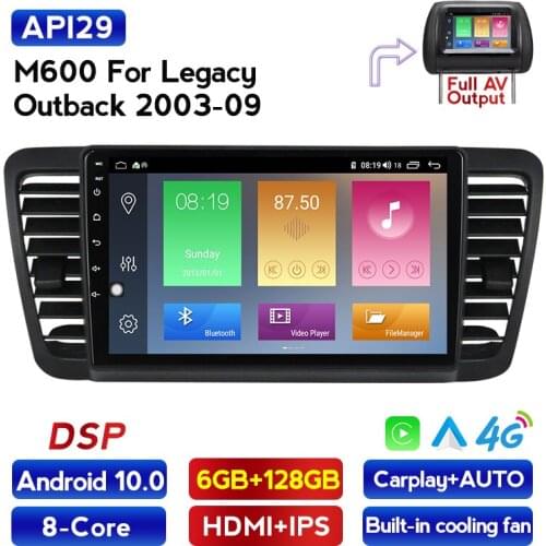 Android 10 DSP RDS IPS AHD 1280*720 For Subaru Outback 3 Legacy 4 2003-2009 Car Radio Multimedia Video Player Navigation GPS