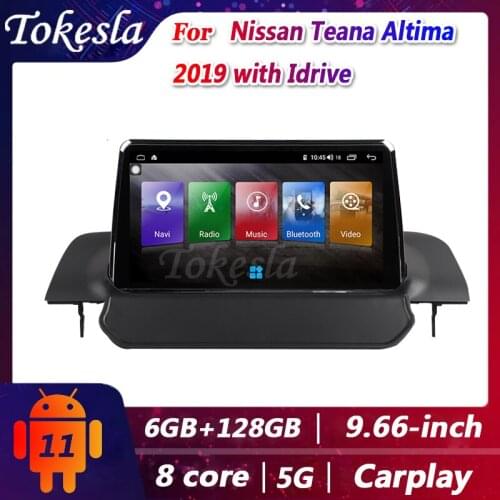 Tokesla Car Radio Android 11 For Nissan Teana Altima with Idrive DVD Automotivo Central Multimedia Player Gps Navigation Screen