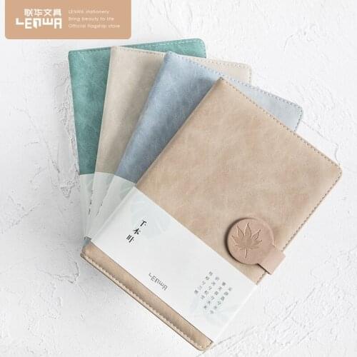 A5 Creative Students' Business PU Magnetic Buckle Book Simple Thickened Leather Notebook Stationery Notepad