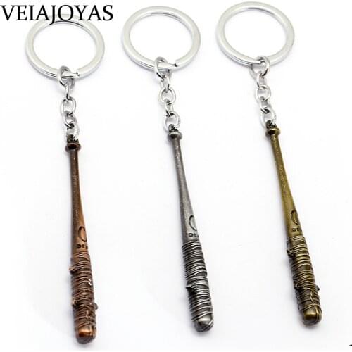 The Walking Dead Keychains Negans Bat Weapon Alloy Keyring Men Car Women Bag Pendant Key Chains Chaveiro Jewelry Accessories
